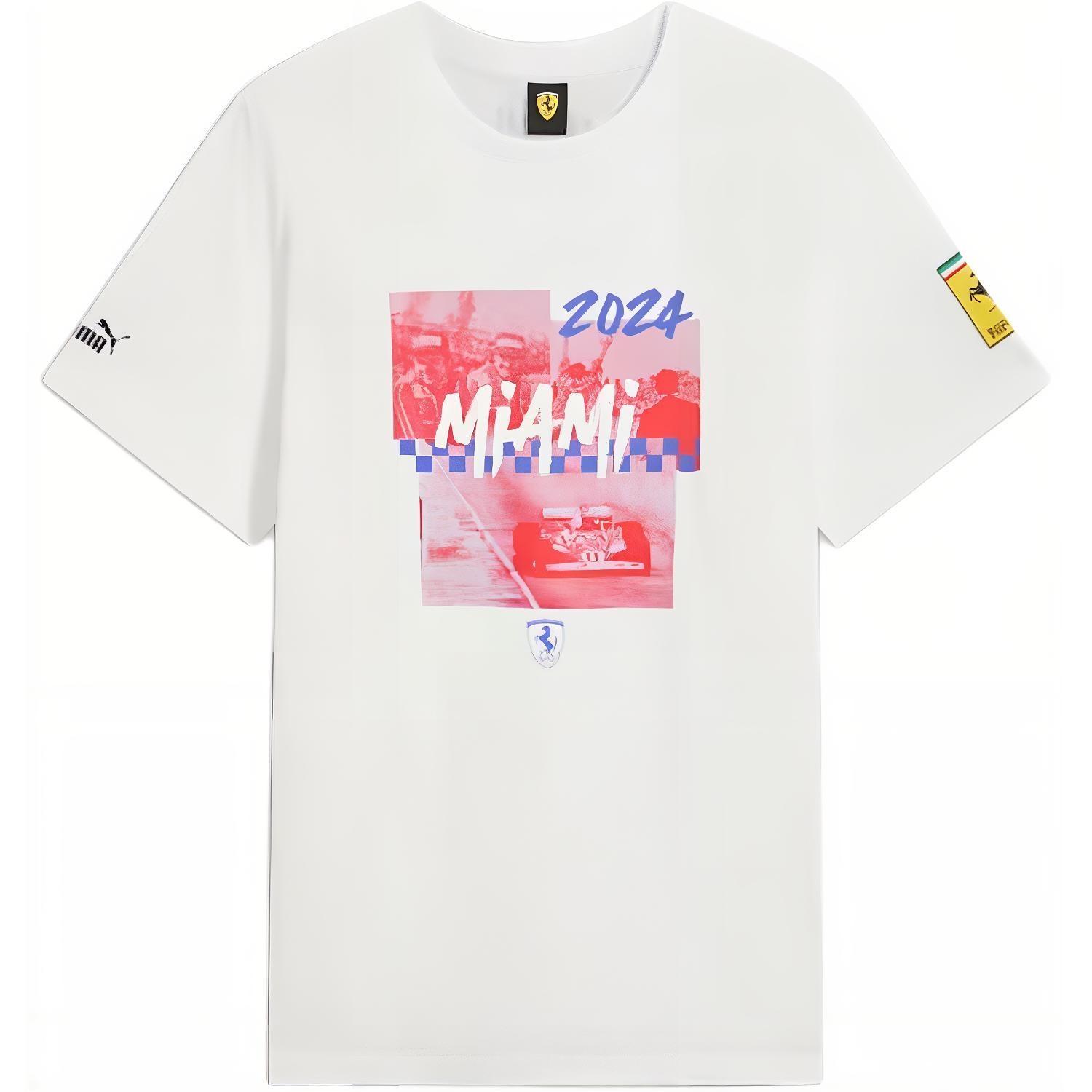 PUMA Scuderia Ferrari Miami T-shirt  White  Men s 630744-02 XXL