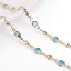 50cm/100cm Color Rhinestone Chain Color Retention Copper Chain DIY Bracelet Necklace Accessories