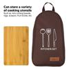 Large Capacity Cooking Utensils Organizer Pouch Portable Outdoor Cooking Utensils Bag  Camping