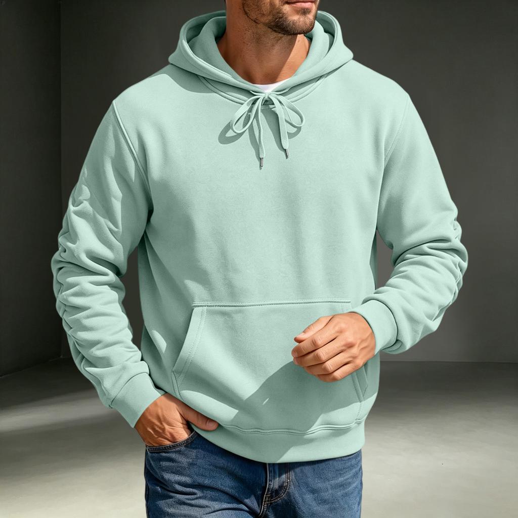 Men's Hoodie Casual Long Sleeve Pullover Sweatshirt for Fall and Winter Everyday Wear