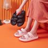 Double Buckle 4cm Thickness Ultra Cushioning Sandals Slippers Soft Slide Sandals Men Non-Slip Shower Shoes Bath Slippers Summer Beach Slides