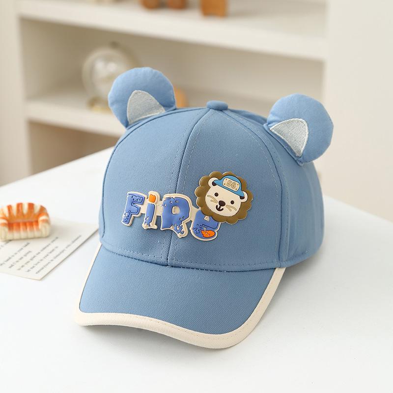 2026 Kids' Cute Lion Baseball Cap | Boys & Girls Sun Protection Hat for Spring & Autumn
