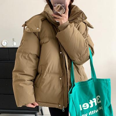 Hooded Warm Bread Coat For Women Winter New Fashion Versatile Loose Down Cotton Coat For Women Trendy Coat For Women
