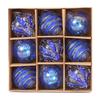 Festive Elegant Christmas Ball Ornaments Pack Of 9 8cm Multiple Colors