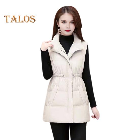 Женское зимнее пальто с воротником-стойкой