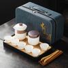 High-end Tea Set, Rough Pottery Pot Travel Outdoor Kung Fu Tea Set