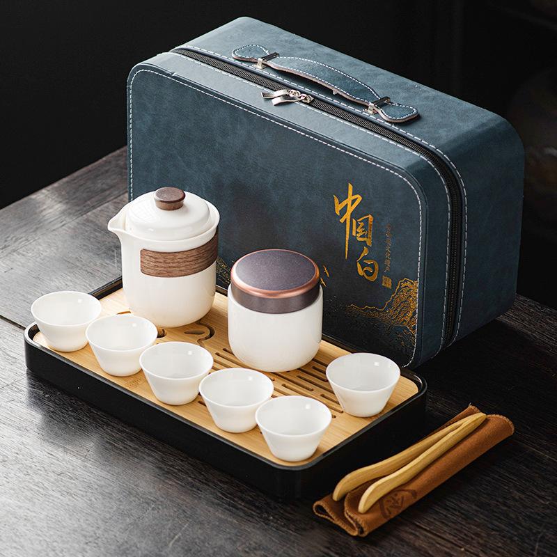 High-end Tea Set, Rough Pottery Pot Travel Outdoor Kung Fu Tea Set