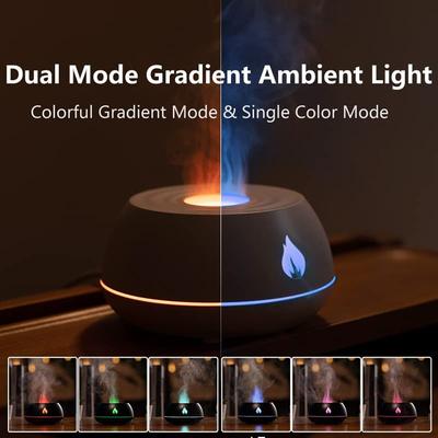 Flame Air Humidifier Aroma Diffuser Essential Oil Aromatherapy Diffuser Ultrasonic Cool Mist Maker Bedroom Perfume Air Freshener