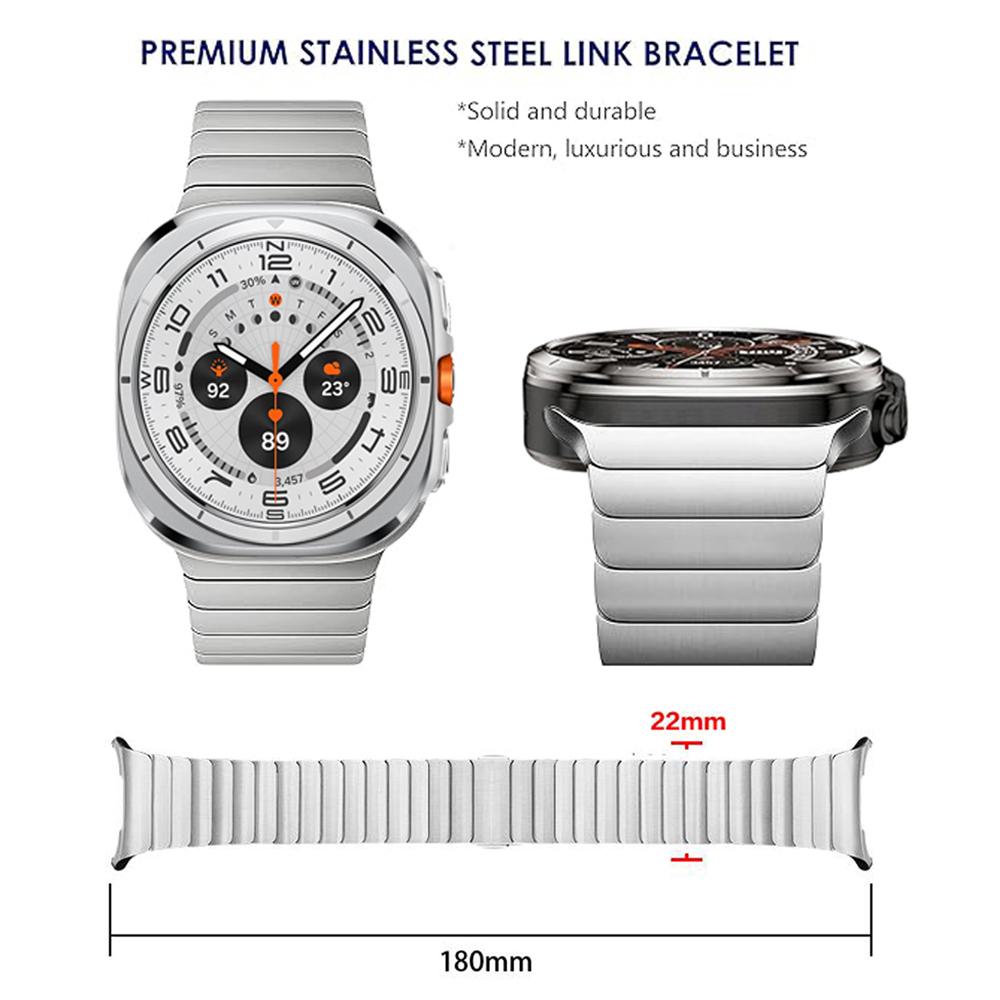 Luxury Bracelet for Samsung Galaxy Watch 7 Ultra 47mm Stainless Steel Band Metal Strap for samsung ultra 47 GALAXY ULTRA 47MM