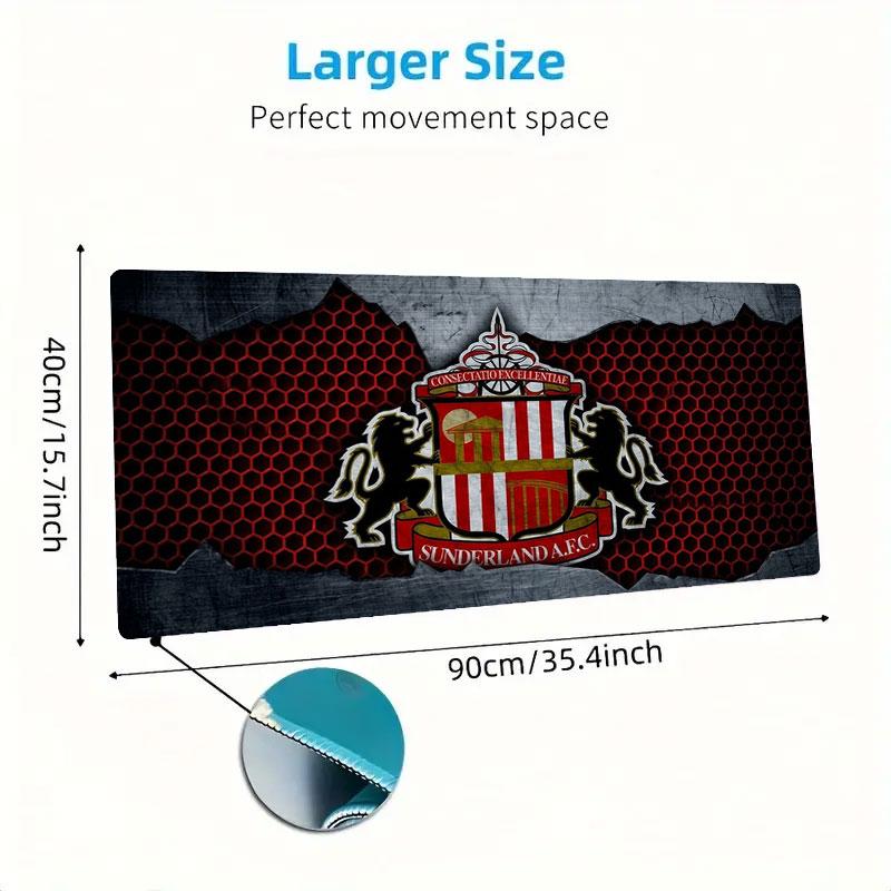 Sunderland A.F Large Size Mouse Pad Large Gaming Table Cushion Non-slip Laptop Tablet Big Mousepad XXL Mat Mini PC Playmat With Lock Edge