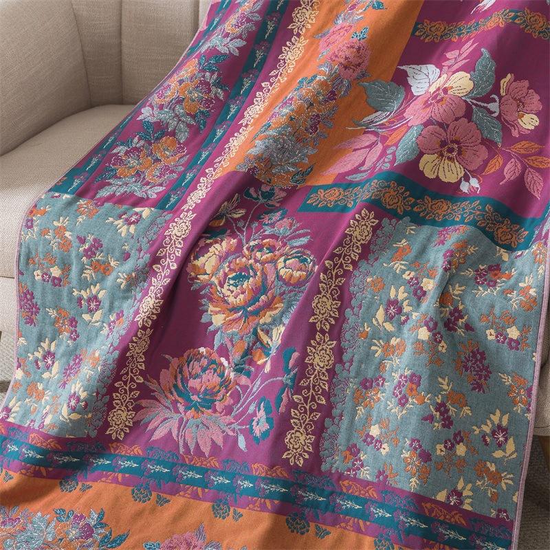 90-180 Pure Cotton Gauze Enlarged Bath Towel Water Absorption Quick Drying Household Blanket Sofa Decorative Blanket Lunch Break Blanket