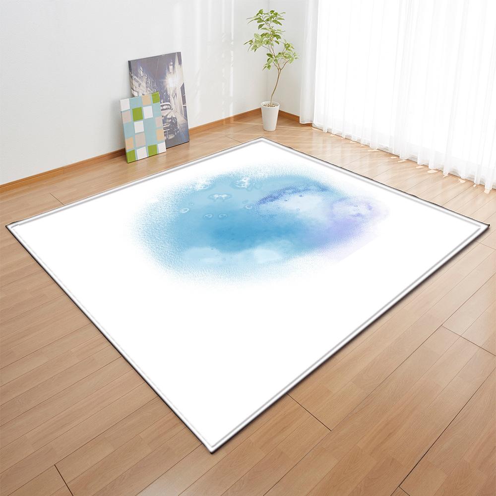 Textured Large Carpet Feather Wind Bedroom Floor Mat