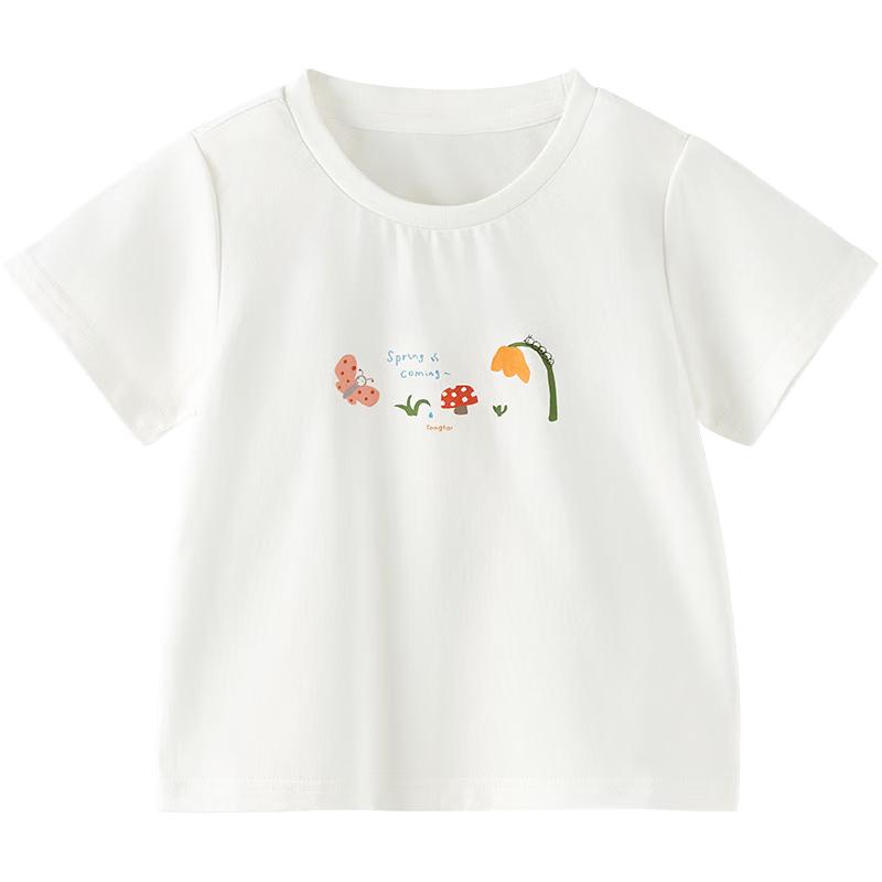 

TONGTAI Girls Modal Cotton Short Sleeve T-Shirt 100cm