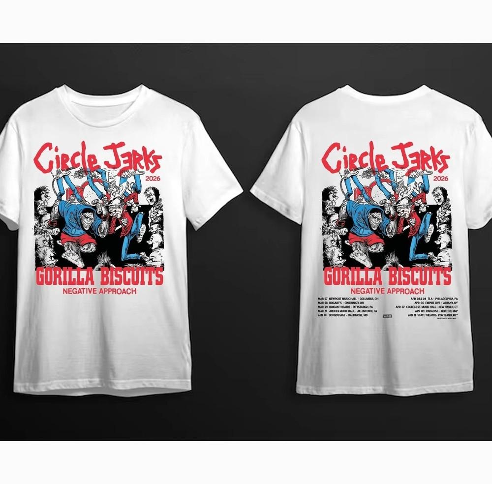 SALE Circle Jerks Announce US Tour 2026 T shirt Unisex T-Shirt L