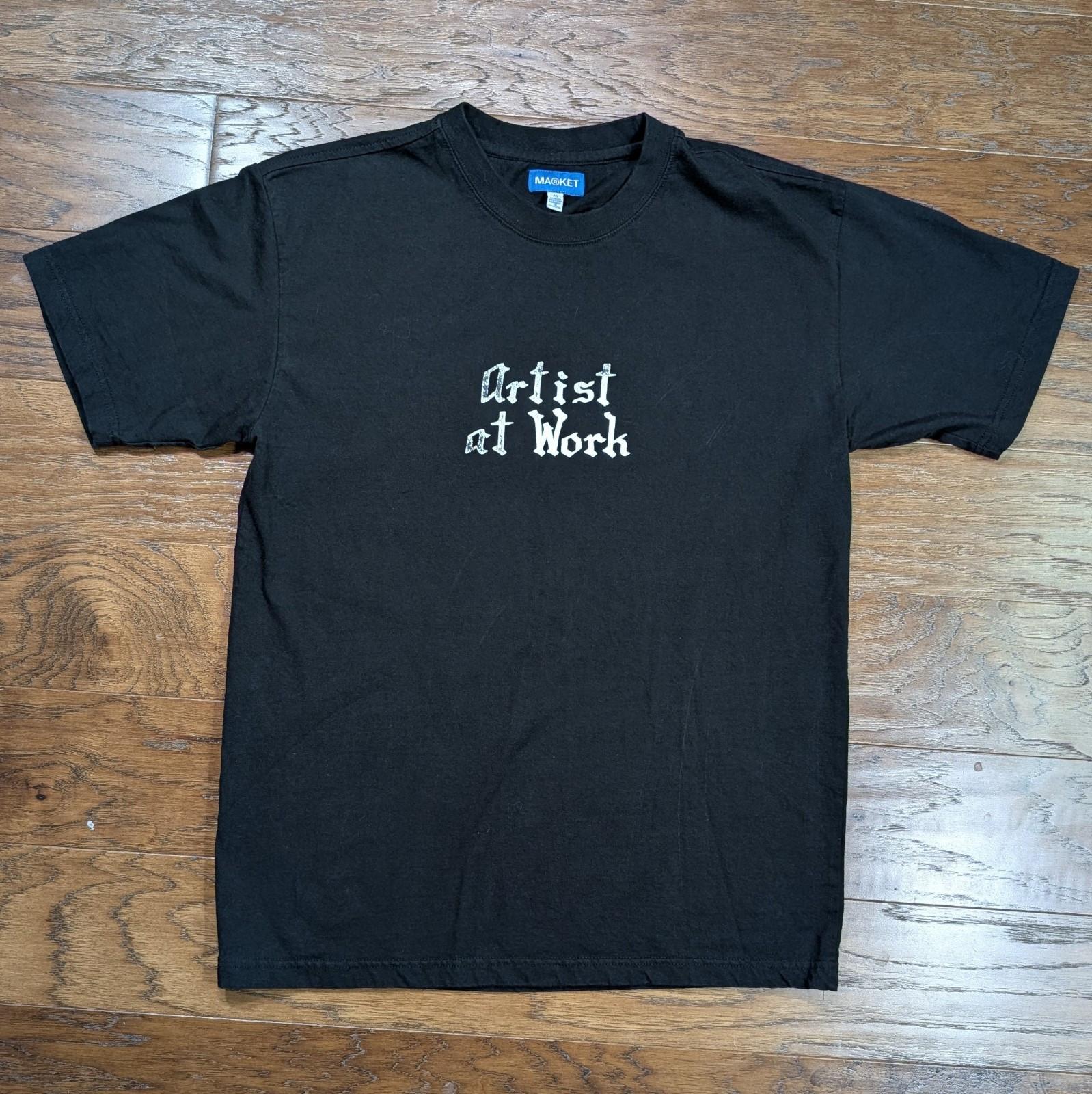 Market Studios Artist at Work Black Tee T Shirt Mens Medium XL