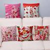 S-Strawberry Cartoon S-Shortcake Girl 45*45cm Cushion Cover Pillow Cover Decor Pillowcase Home Pillowcase For Couch Pillow