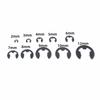 160pcs Assortment Pack E-Clip Assortment Kit Metallic Finish Circlip Snap Ring Set  For Axles Shaft