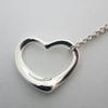 [Used] TIFFANY/Tiffany 925 Open Heart Pendant/Necklace/j97-4