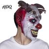 Scary Costume Accessories for Halloween Devil Horns Mask with Bell Decor Breathable Comfortable Face Mask Latex Headgear Adult Cosplay Props Horror