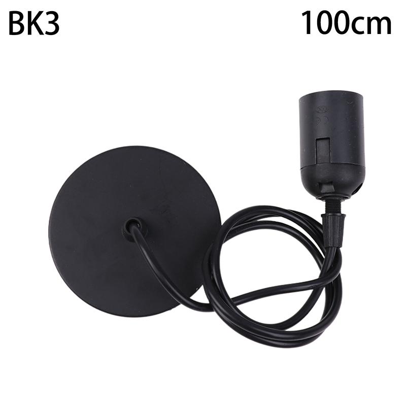 E27 Hängelampenfassung mit 0,5/0,8/1/1,2/1,5/2M Hängekabel Deckenlampensockel für Haushaltshänge-Pendelleuchte Kronleuchter