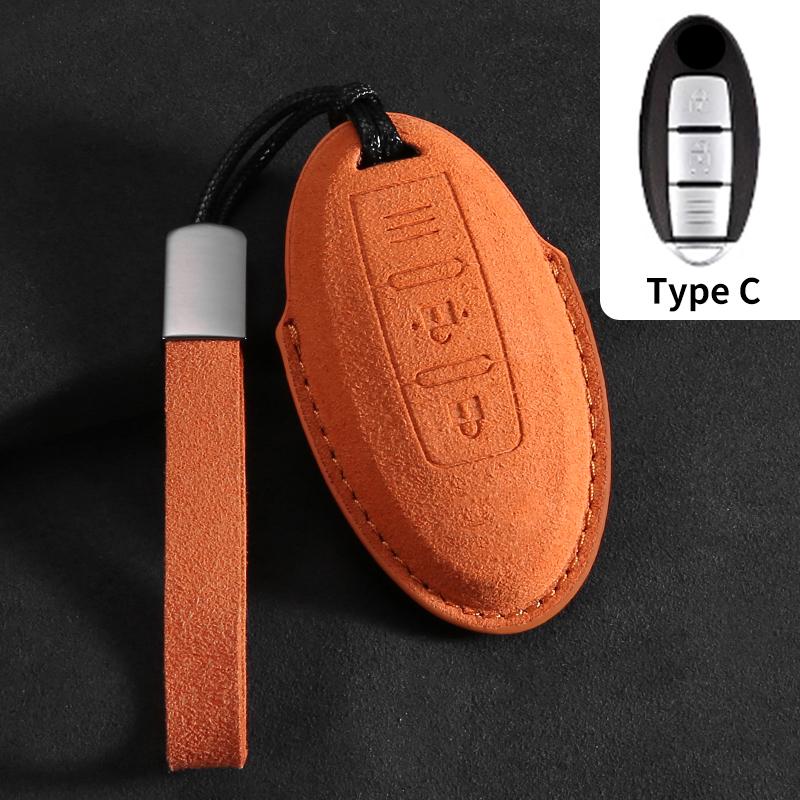Suede Car Key Case Cover Fit For Q50 Q60 Q70 Qx50 Qx60 Qx70 G25 Fx Jx35 Fx25 Fx35 Ex37 Non-Oem Key Fob Protector