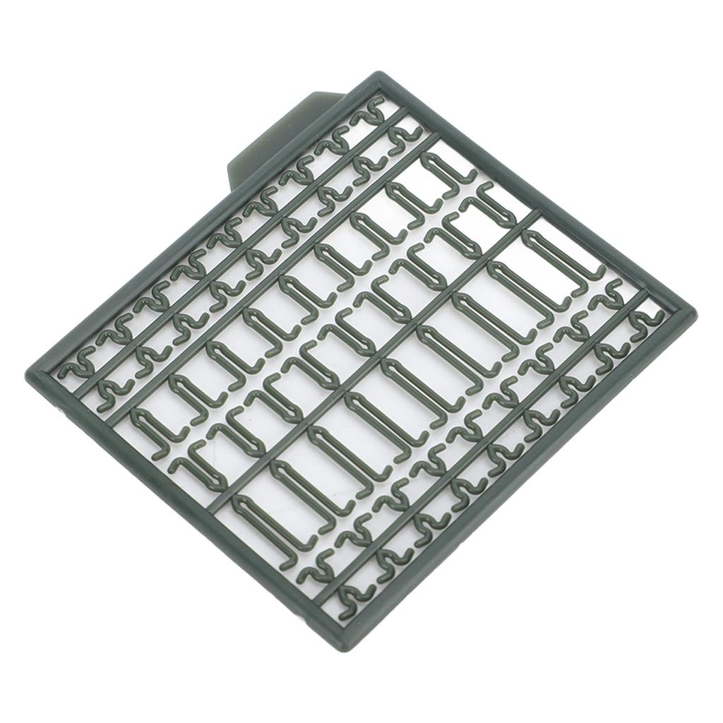 30Pcs Bait Stoppers Plastic Grid Type Strong Fish Hair Stopper for Carp Boat Lake River
