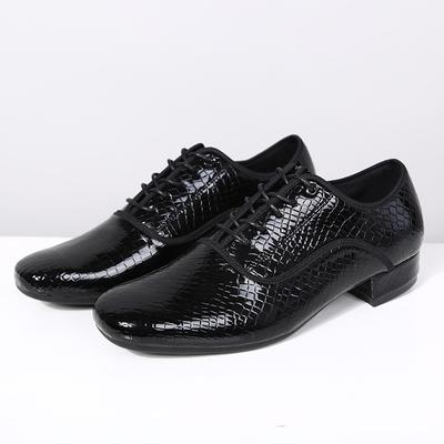 New Teacher Dance Shoes Men's Microfiber Leather Stone Pattern Practice Shoes Adult Latin Dance Shoes Square Dance Practice