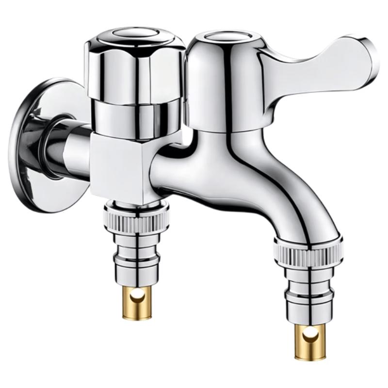 Chugong Brass Dual-Outlet Washing Machine Faucet