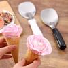 Stainless Steel Froze Yogurt Scoop Ice Cream Spade Flat Paddle Butter Cutter Tool for Hard Desserts Kitchen Baking Accessory