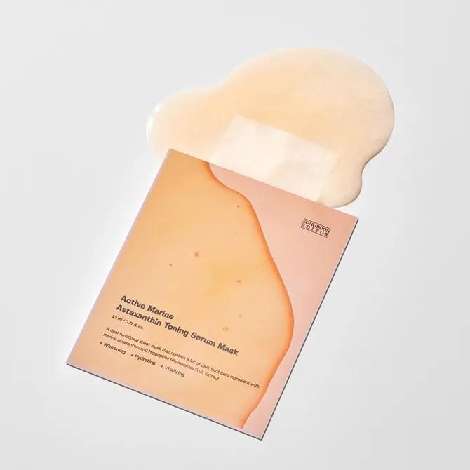 [10 sheets] Active Marine Astaxanthin Toning Serum Mask (1 BOX)