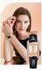 OFNS Elegant Women's Square Dial Watch: Simple Niche Bar Markers, Waterproof, Luxury Diamond Inlaid Quartz.