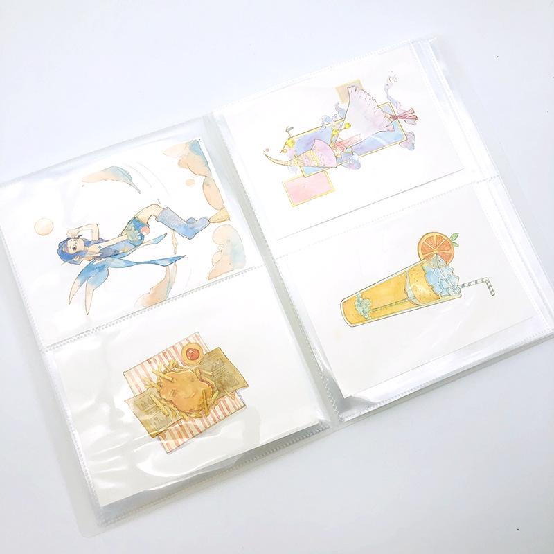 Double-Layer Transparent Artwork Album for Watercolor Illustrations & Photos