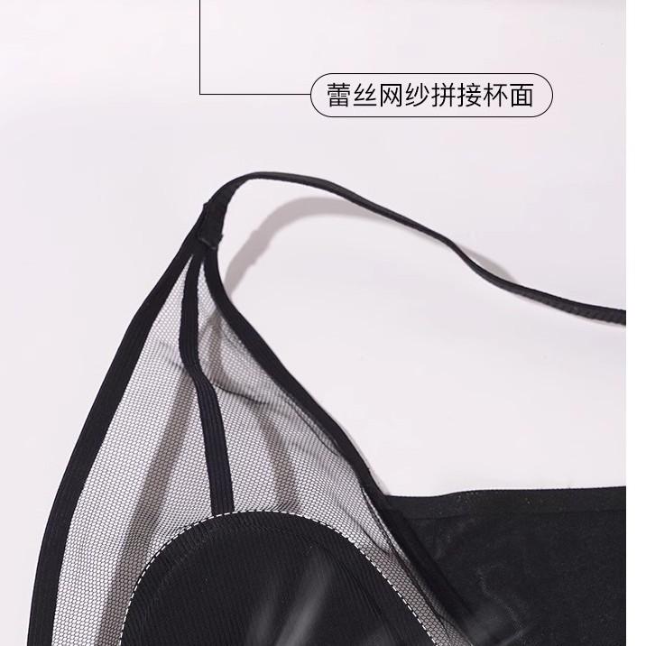 French summer thin big chest small without steel ring soft support ultra-thin sexy breathable small chest flat chest triangle cup underwear