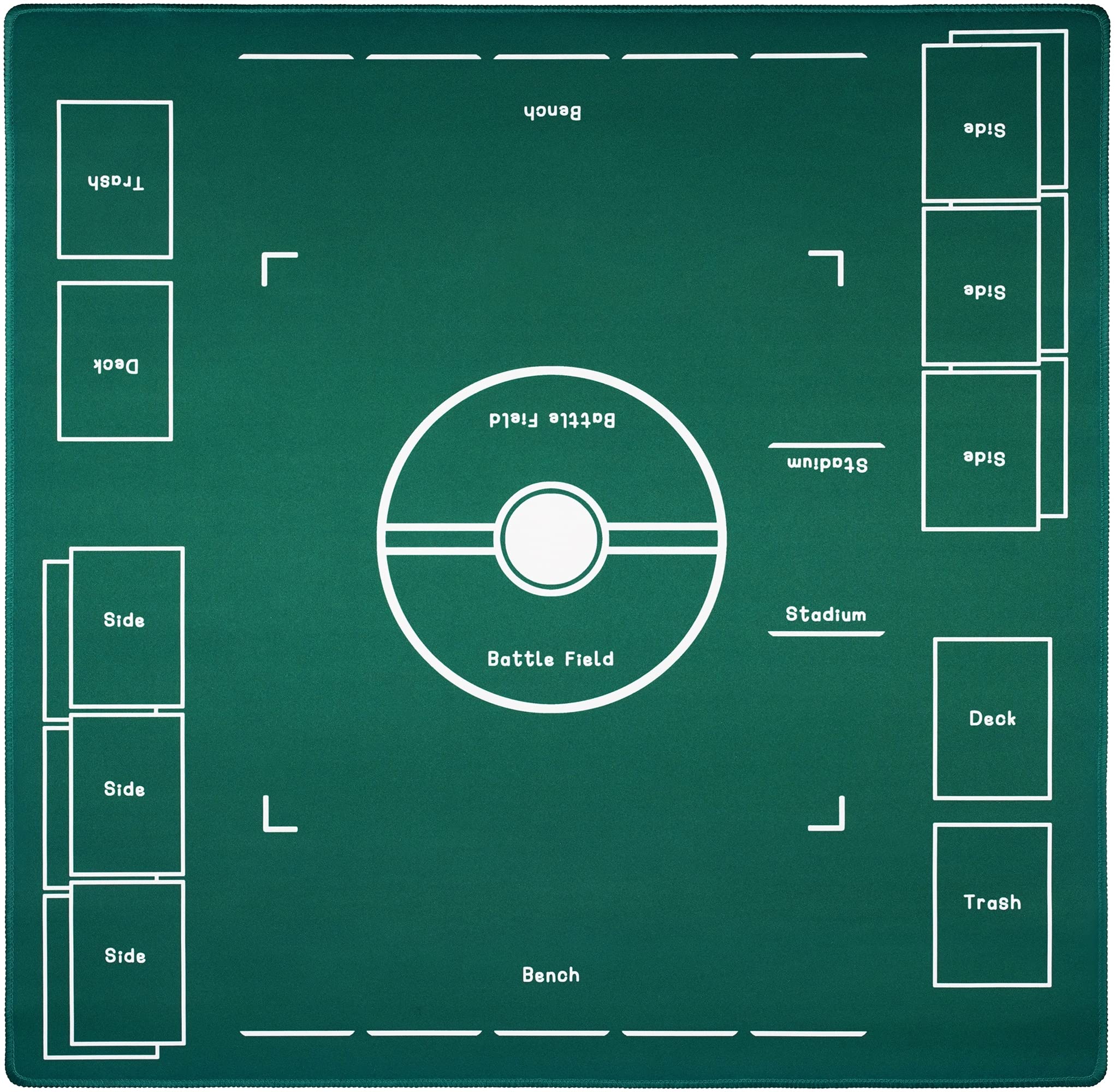 

OTOlife Игровая полностью резиновая игровая толщиной 3 мм со специальной водонепроницаемой сумкой для хранения 600D, толстый коврик 60x60 см, прошитый, коврик, нескользящий, сумка для улицы, игра, зелёный