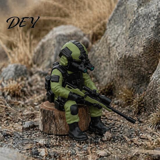 Collectible Military Figurine 3D Printed Soldier Desktop Figurine, Model, Miniature Action Figure Ornament for Home Office Car Decor And Lovers