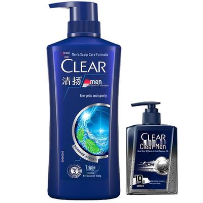Clear Men Active Sport Shampoo & Cleansing Gel Set