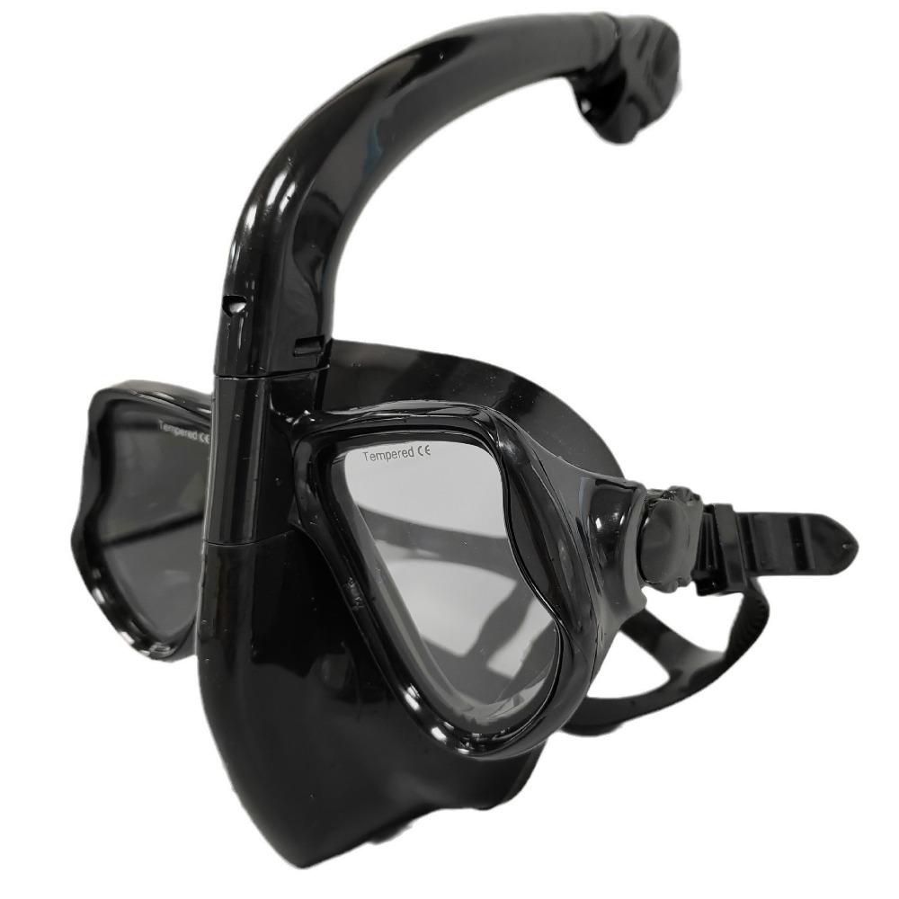 Masque de snorkeling entièrement sec, lunettes de snorkeling amovibles
