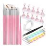 Nail Art Tools, Nail Brush Set, Nail Brush Set, 15 Nail Art Brushes, 5 Nail Dotting Tools, Paint Nail Tools, Nail Design Tools, Gel Nail Brush Set