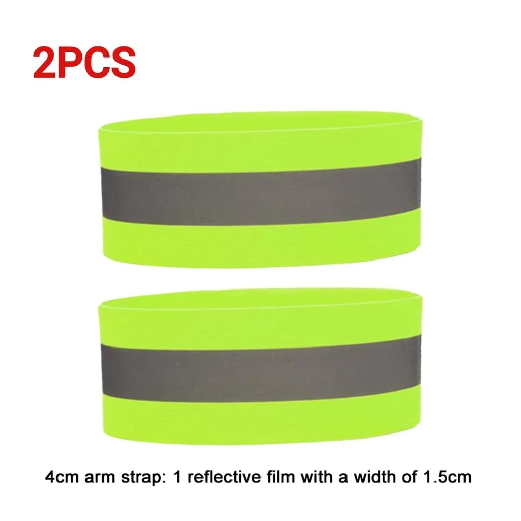 1-5PCSReflective Armband Adjustable Reflective Bracelet Strap High Visibility Safety Reflector for Night Walking Cycling Running