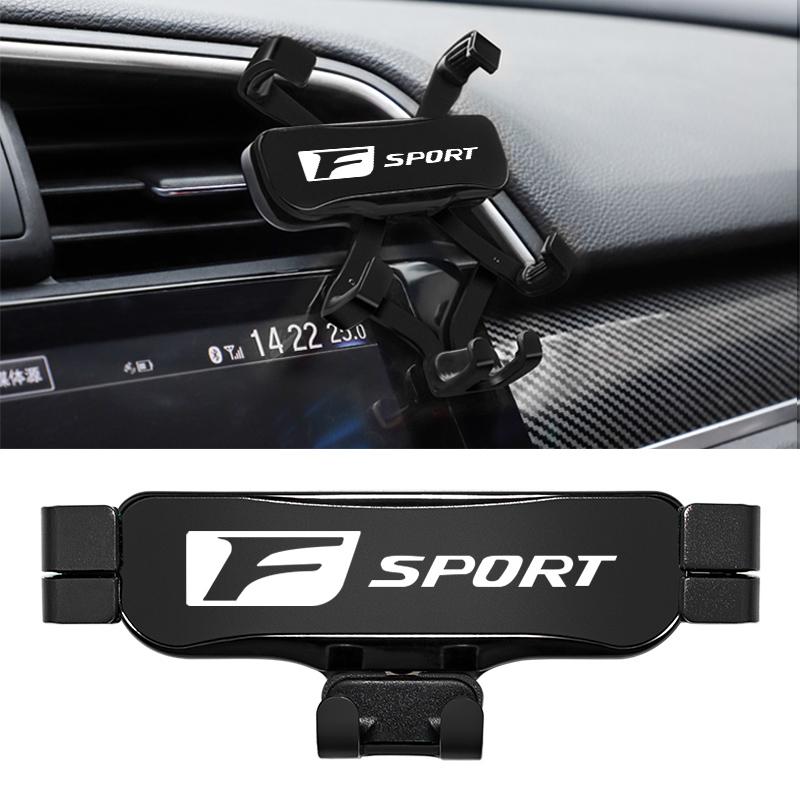 WDM2 2026 Hot Interior Stickers Zinc Alloy Car Styling Phone Holder Air Vent Mount Clip For Lexus FSPORT LBX NX RX 350h 450h ES UX 30