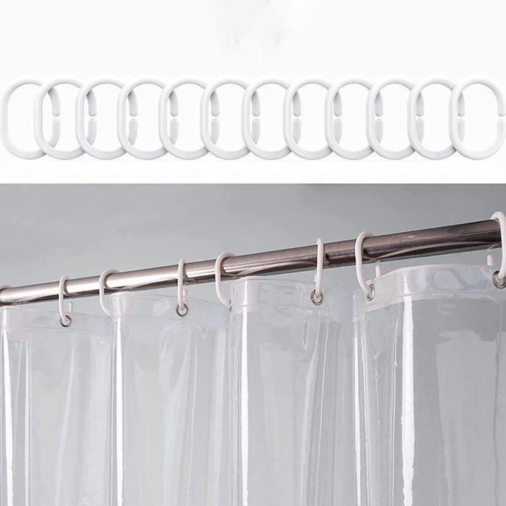 Con Ganchos Cortina de Baño Transparente Forro Ojales Metálicos Cortina Divisoria para Bañera Baño