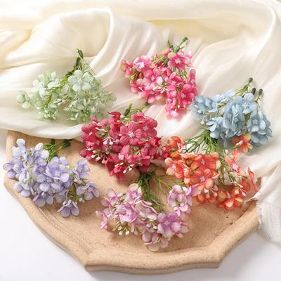 10Pcs Aesthetic Simulation Flower Non-fading Useful Arrangement Artificial Hydrangea
