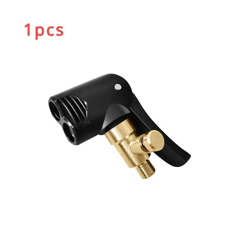 Universal Brass Portable Inflatable Pump Car Tire Air Chuck Inflator Pump Valve Connector Clip-on Adapter Car Tyre Wheel Valve