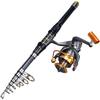 Fishing Rods Reels Combos 1.5m-3.0m Travel Telescopic Fishing Rod 12BB Fishing Reels for Bass Carp Fishing
