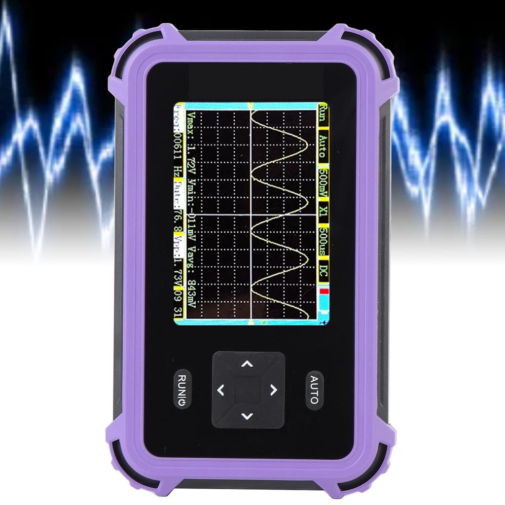 Handheld Digital Oscilloscope Portable Kit 2.8in Screen 8.33MS/s High Sampling Rate 1Mhz Bandwidth P