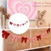 User Friendly Polyester Velvety Bowknot Garlands Efficient for Sustainable Celebration 2 Meters Long Durable Decors