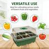 Seedling Tray With Lid 6 Hole Plant Germination Kit Greenhouse Propagation Box With Vent Portable Nursery Pots Succulent Flower