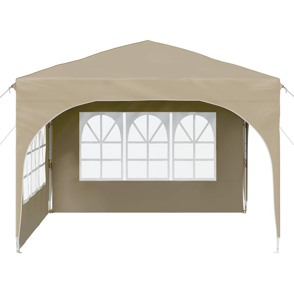 Pop Up Party Tent 290 X 290 X 245 Cm Cream