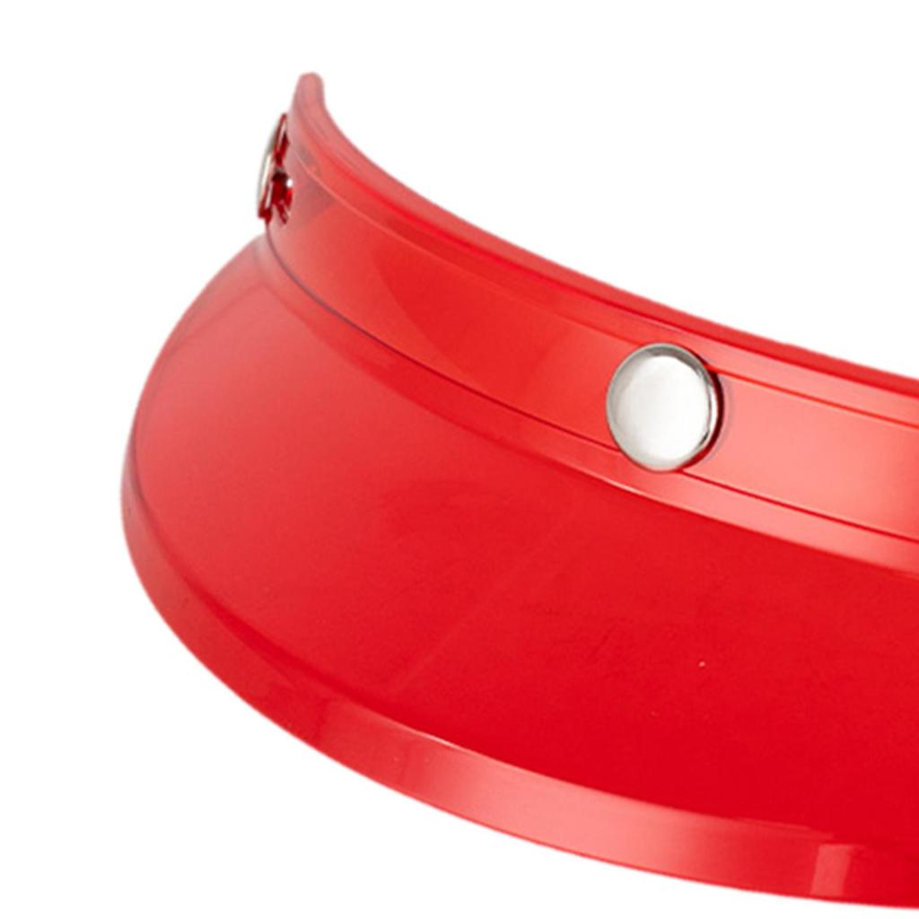 Motorcycle Helmet Visor Peak Vintage Visor Peak for 3/4 Helmets Spare Parts Sun Protection & Waterproof Helmet Visor Protector