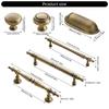 Oxidation Resistant Solid Brass Handles Comfortable Grip Drawer Pull Simple Installation for Cabinets Drawers Cupboards